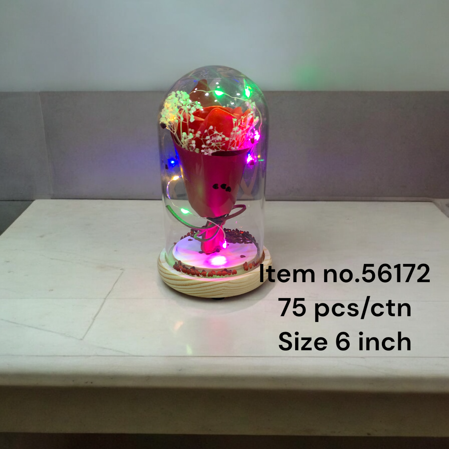 56172 (75)-GLASS SHOWPIECE