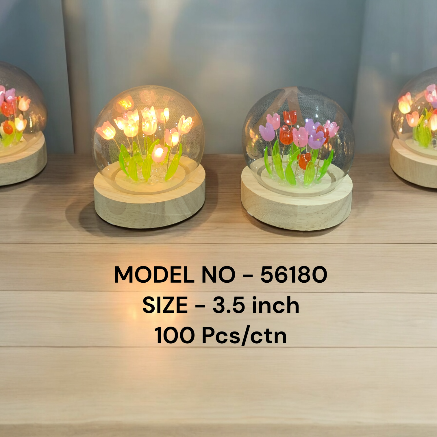 56180 (100)-LED FLOWER SHOWPIECE