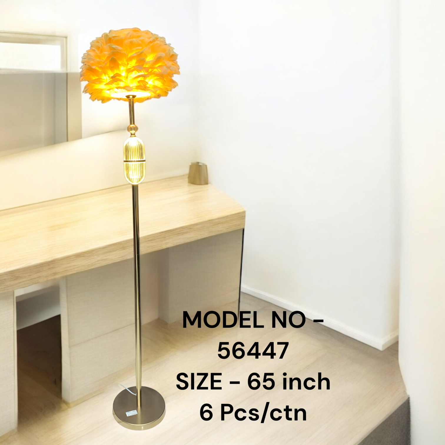 56447 (6)-FLOOR LAMP