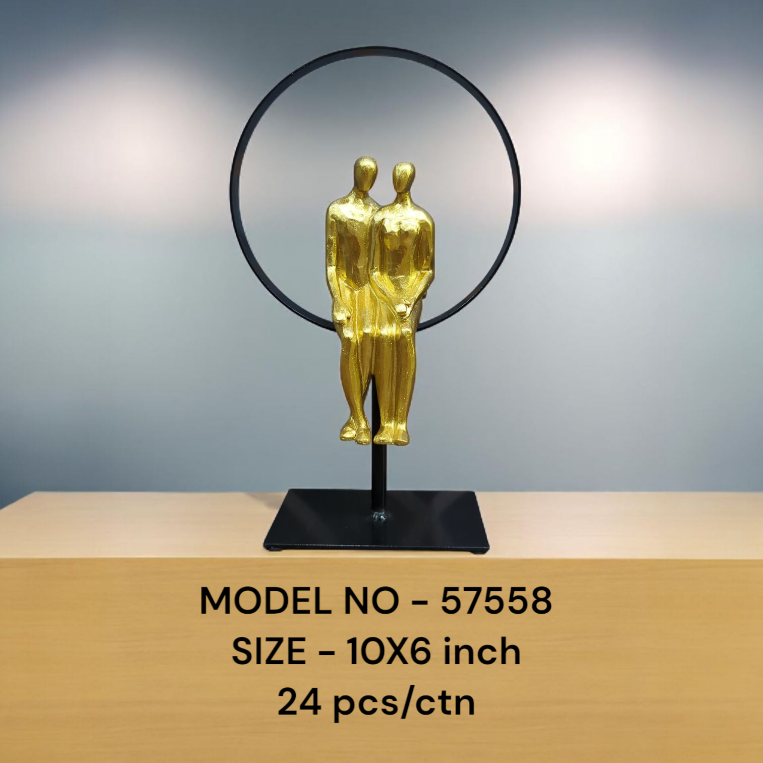 57536 (24)-YOGA LADY WITH METAL STAND