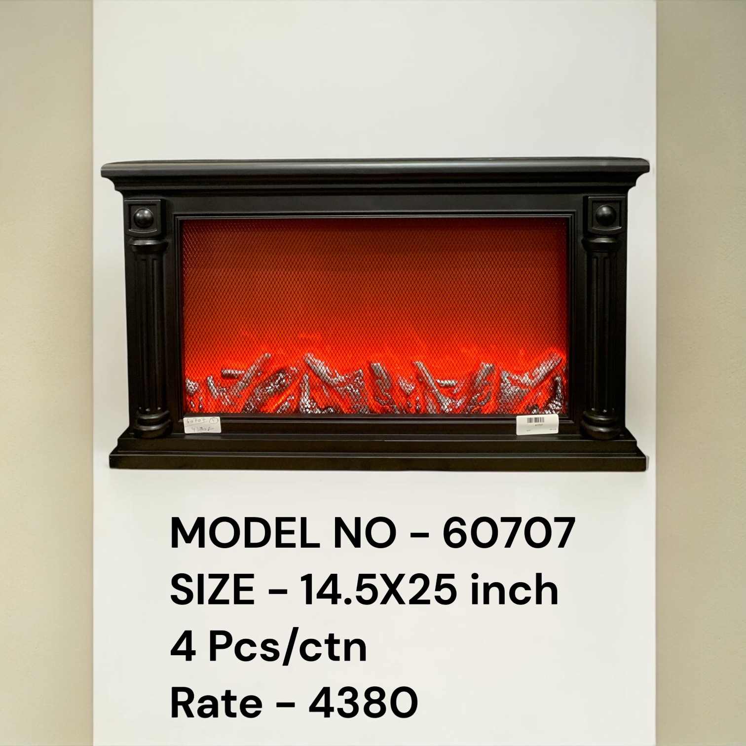 60707 (4)-FIRE LAMP BLACK
