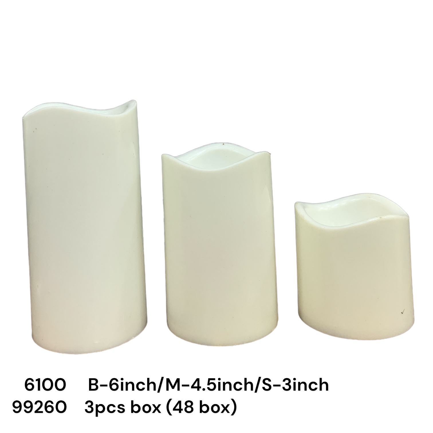 6100 (48)(3PC BOX)-CANDLE