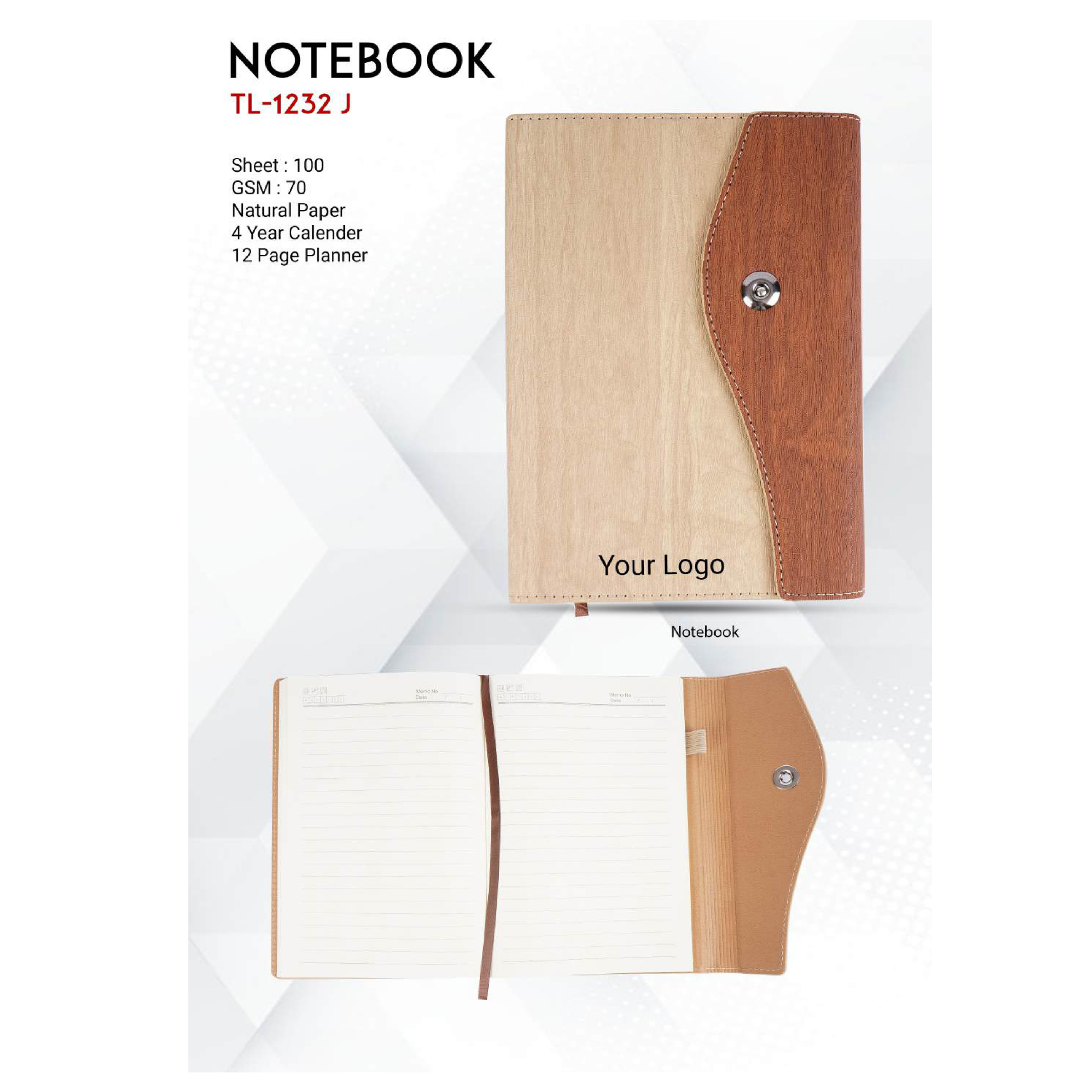712025TL1232J*LEATHERITE EXECLUTIVE PLANER