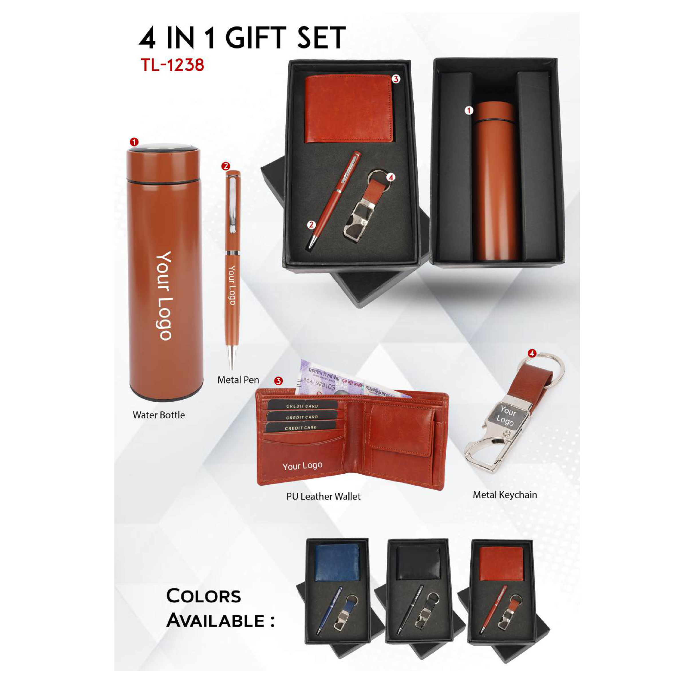 712025TL1238*LEATHERITE GIFT SET