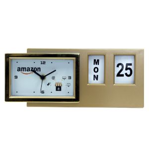 7202142 Royal Table Clock with Calender 