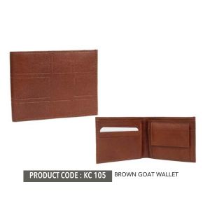 822023105*BROWN GOAT LEATHER DESIGN