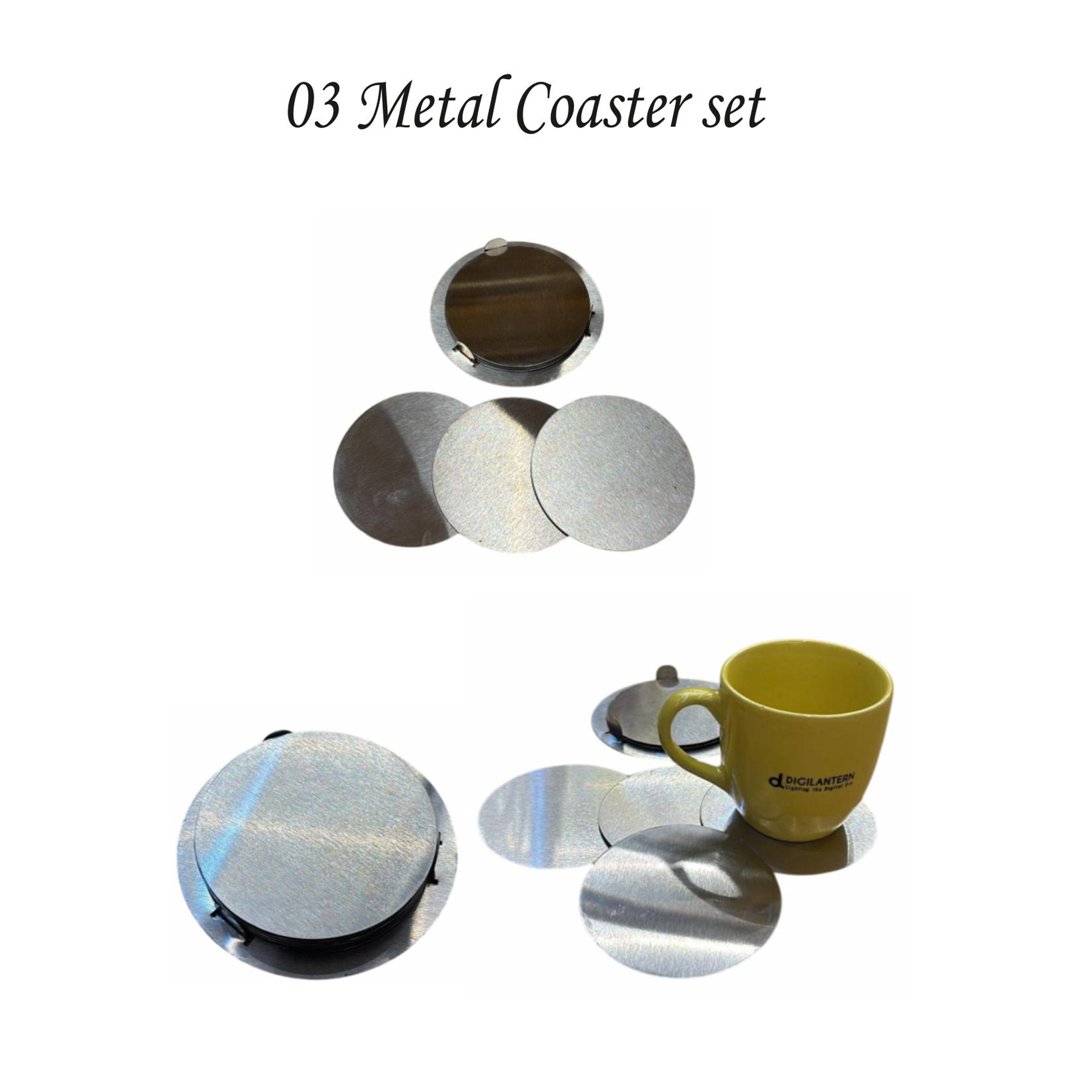 82202503*METAL COASTER SET