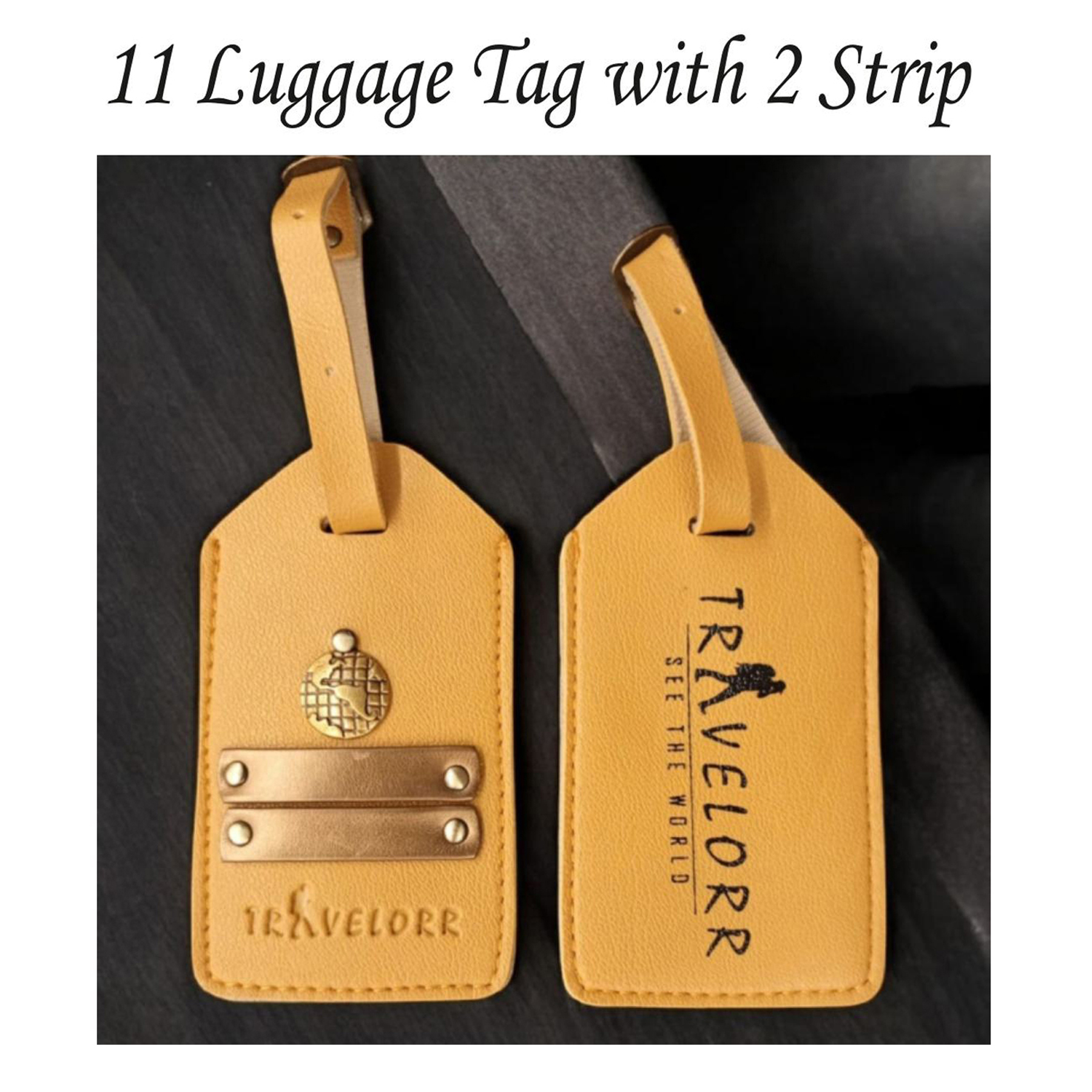 82202511*LUGGAGE TAG WITH 2 STRIP