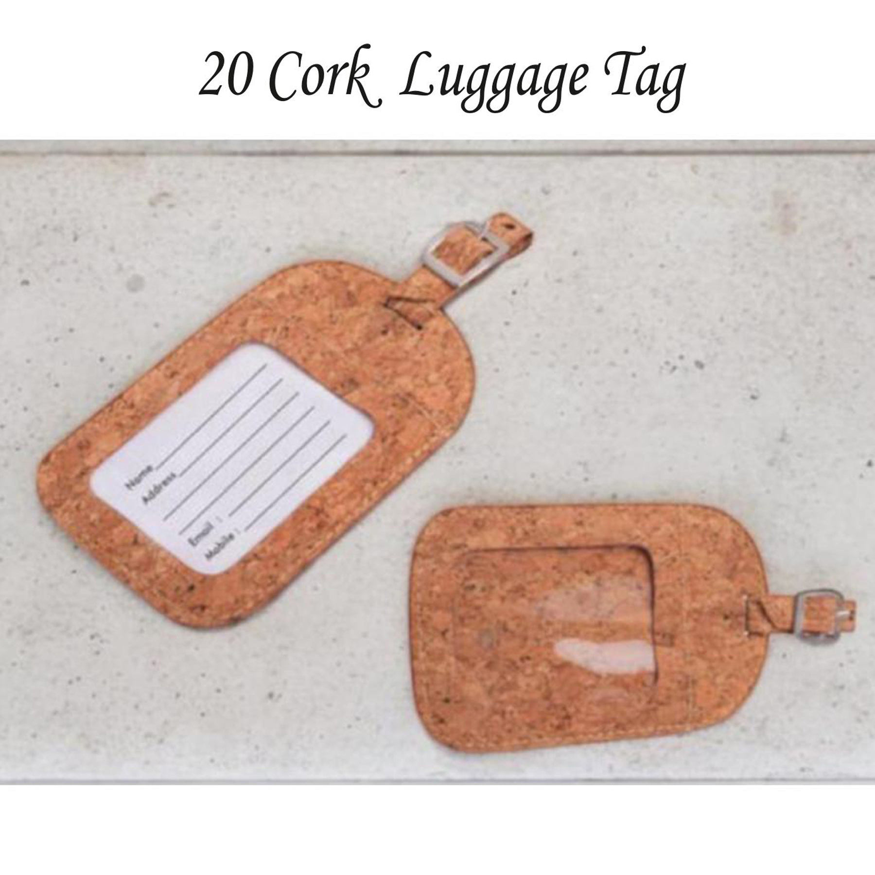 82202520*CORK LUGGAGE TAG