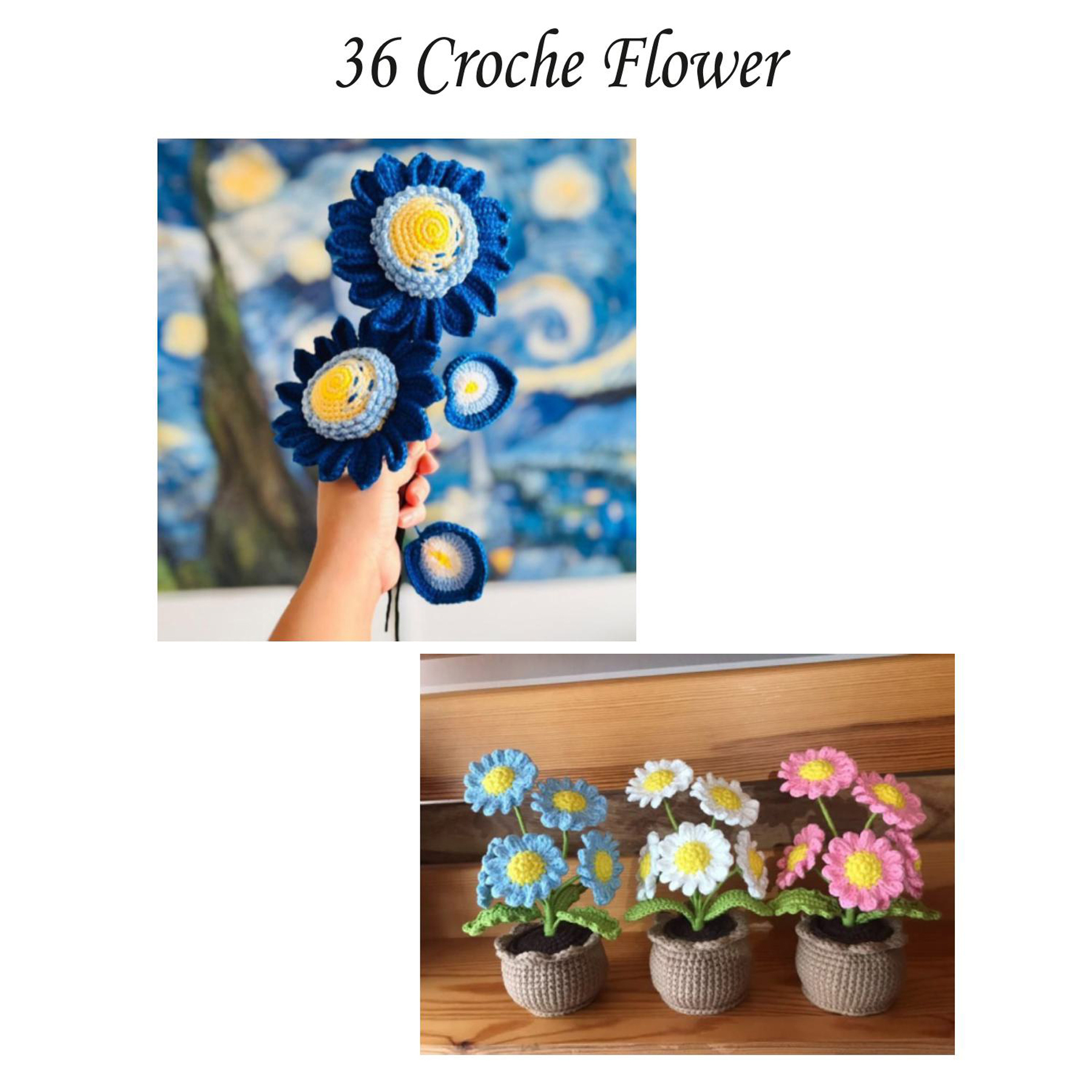 82202536*CROCHE FLOWER