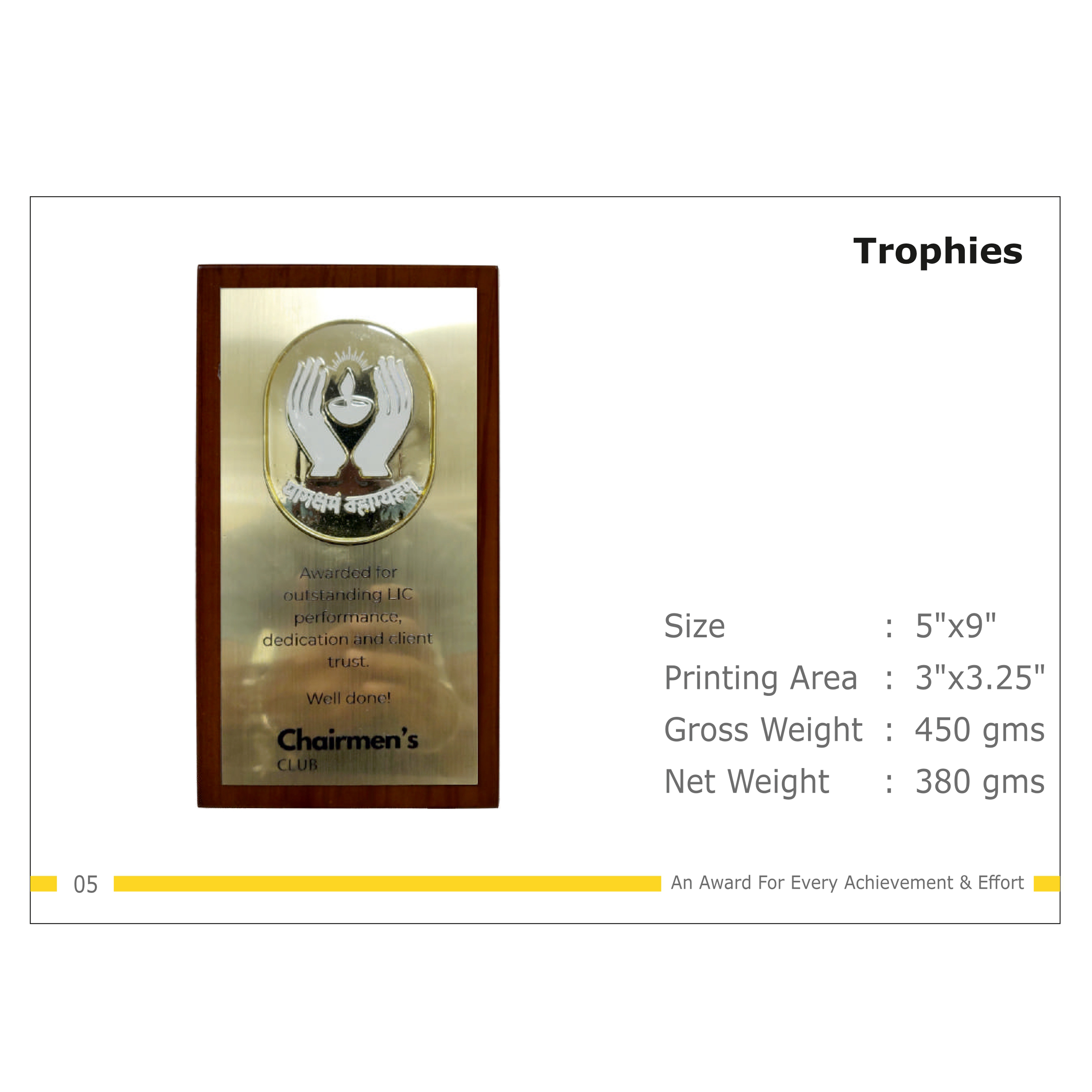 912025TR05*TROPHY