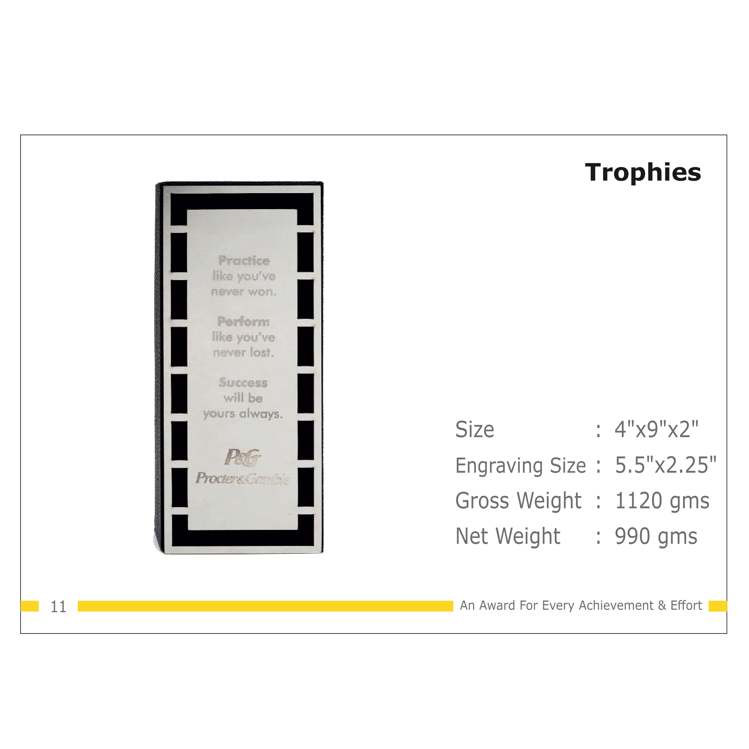 912025TR11*TROPHY