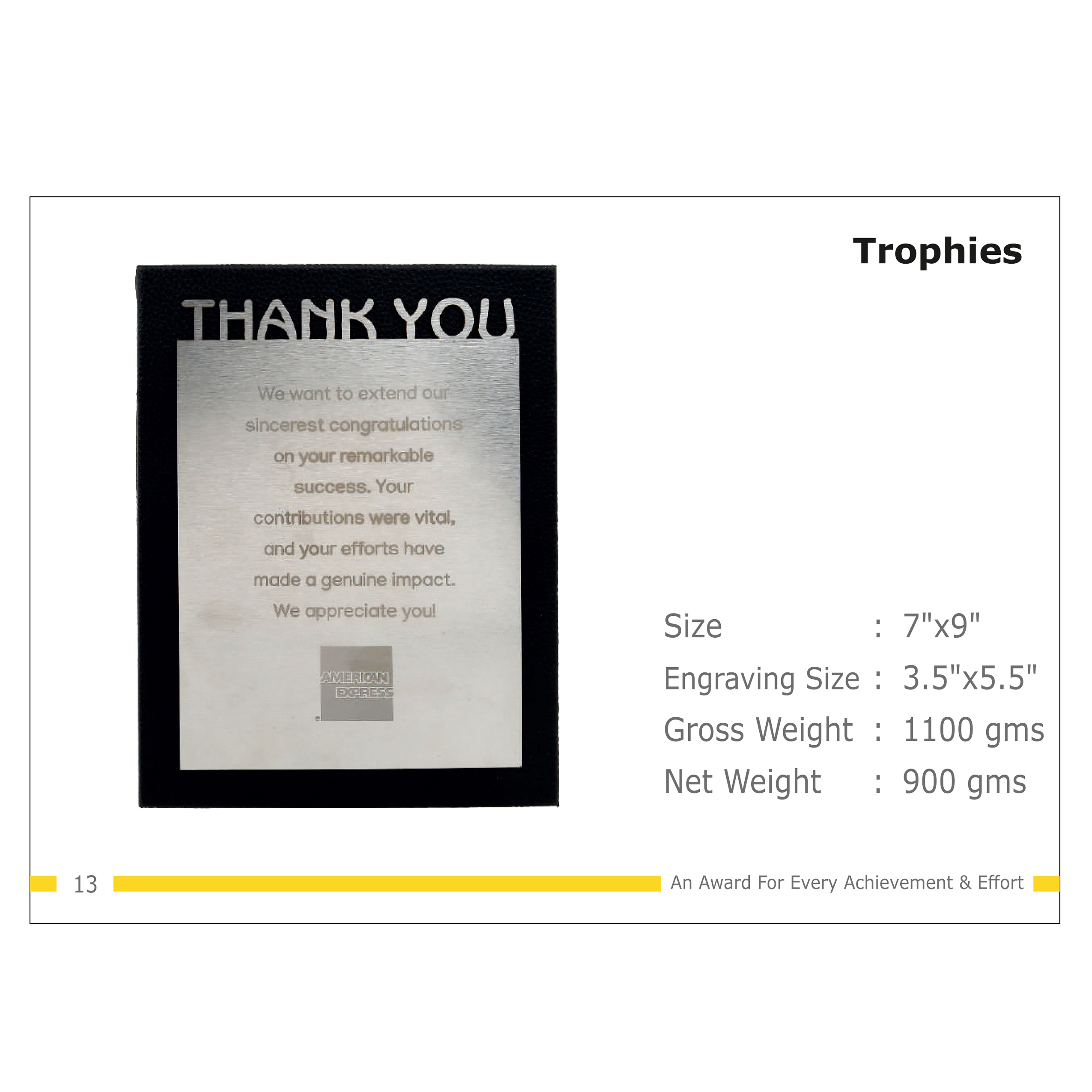 912025TR13*TROPHY