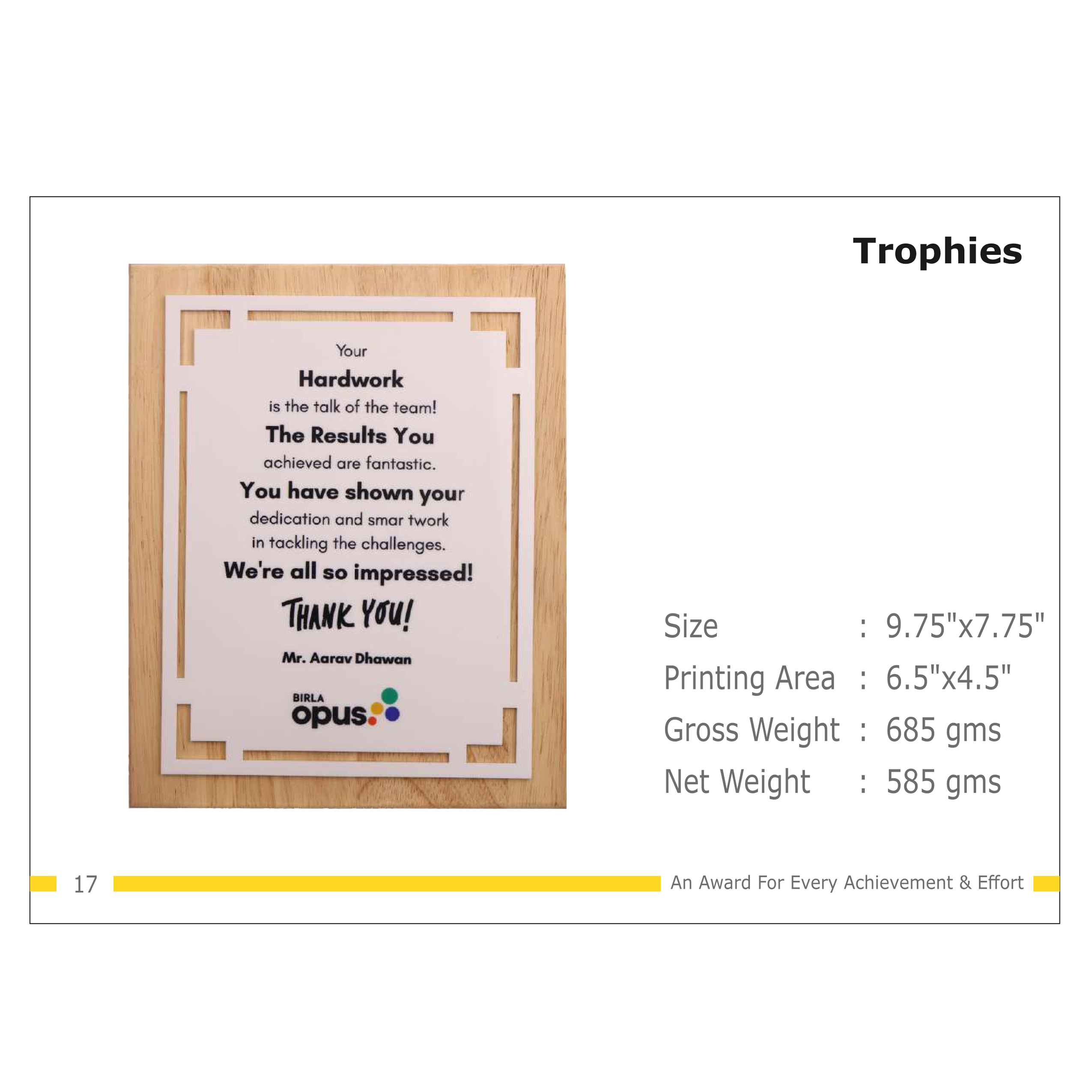 912025TR17*TROPHY