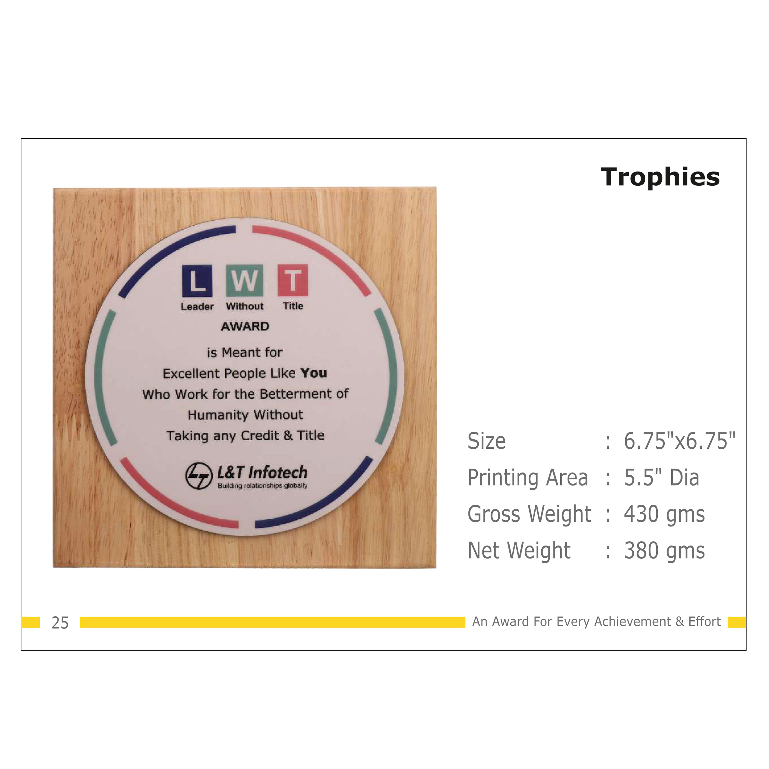 912025TR25*TROPHY