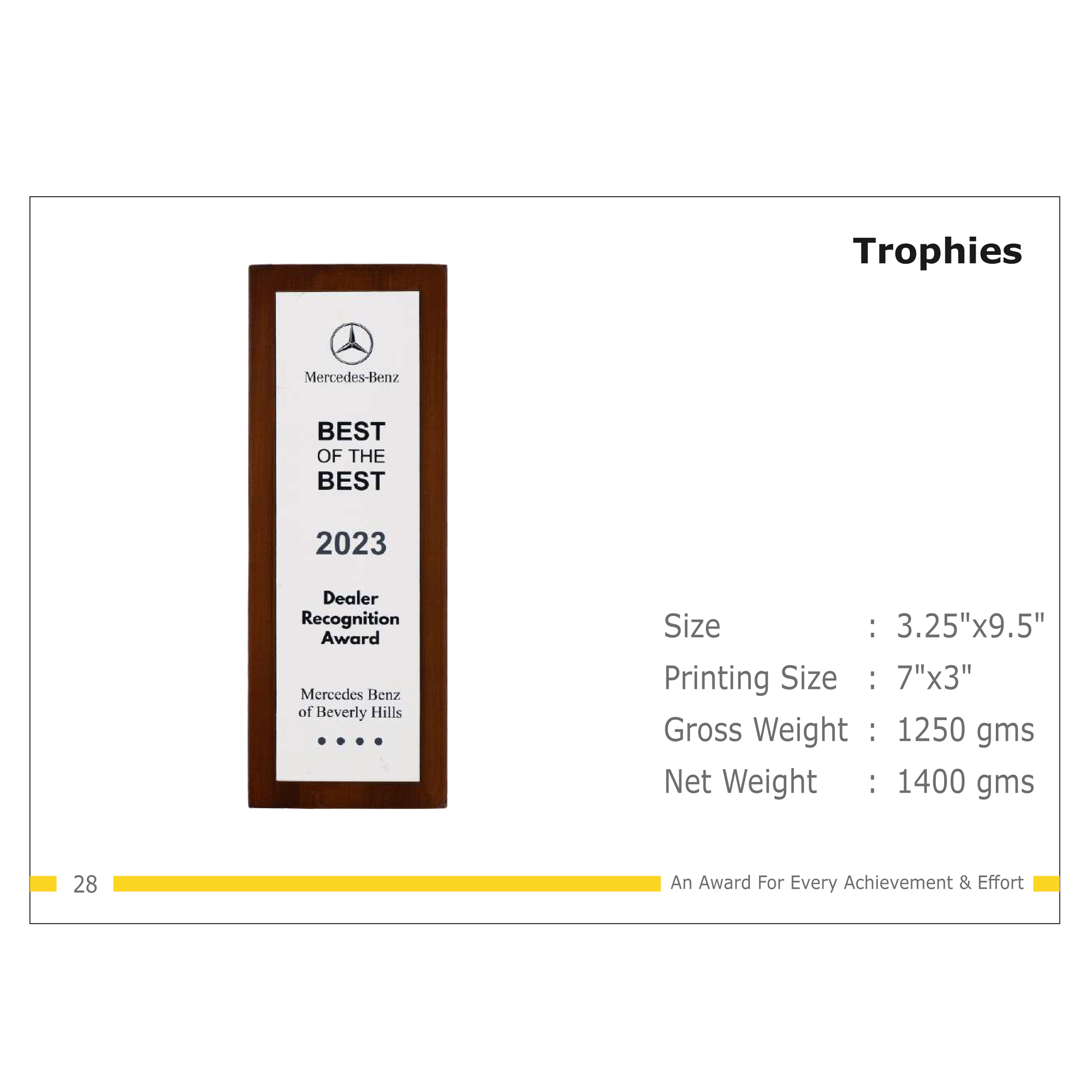 912025TR28*TROPHY