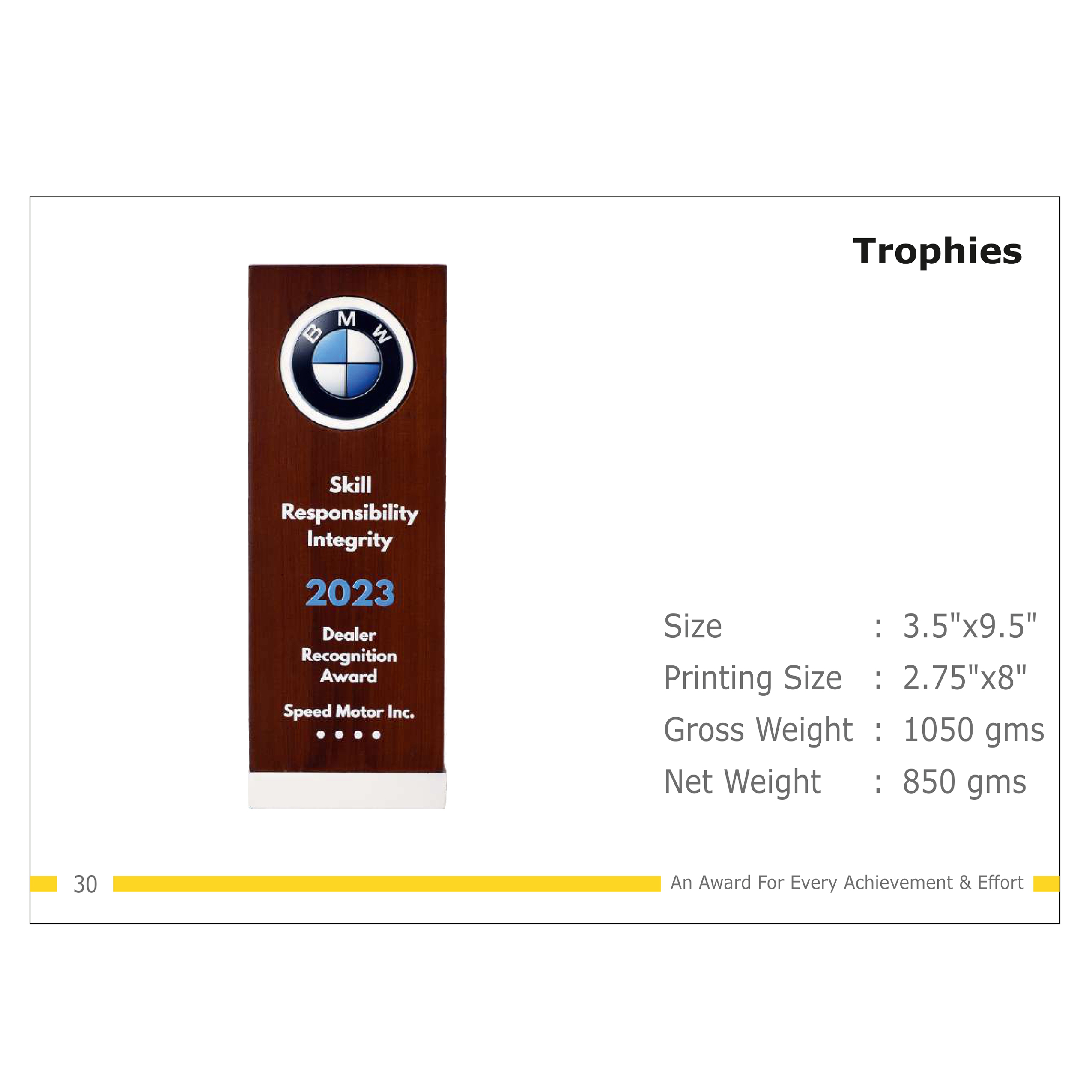 912025TR30*TROPHY