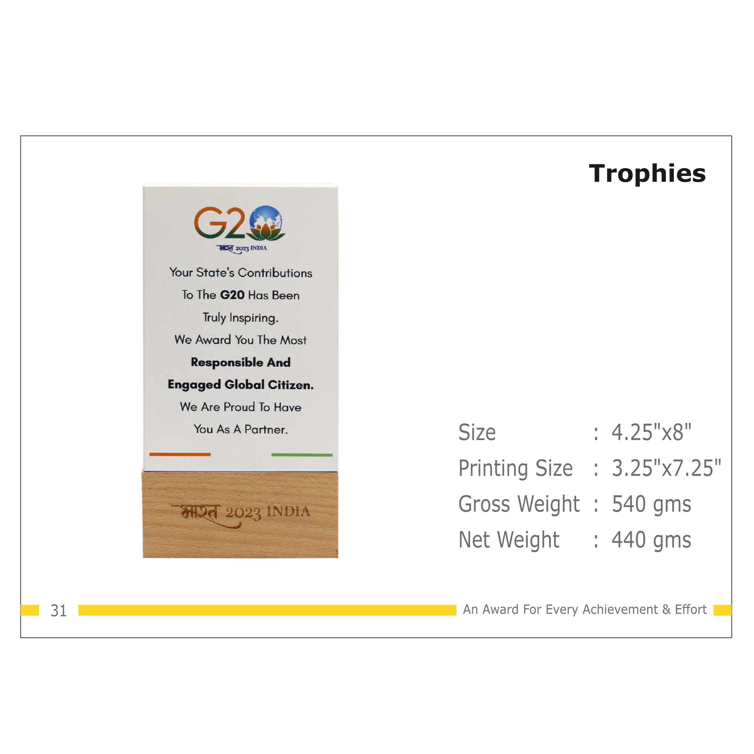 912025TR31*TROPHY