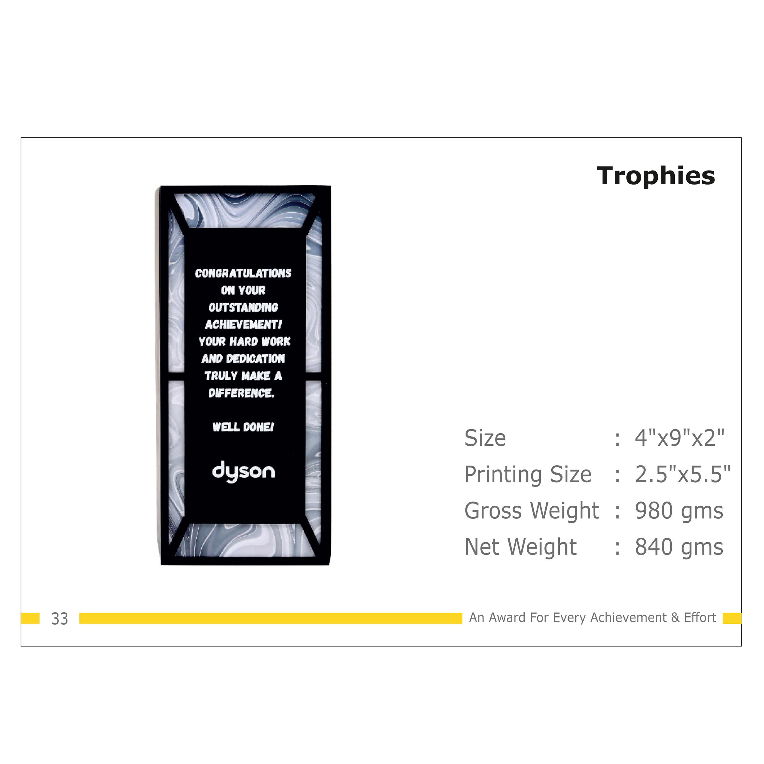 912025TR33*TROPHY