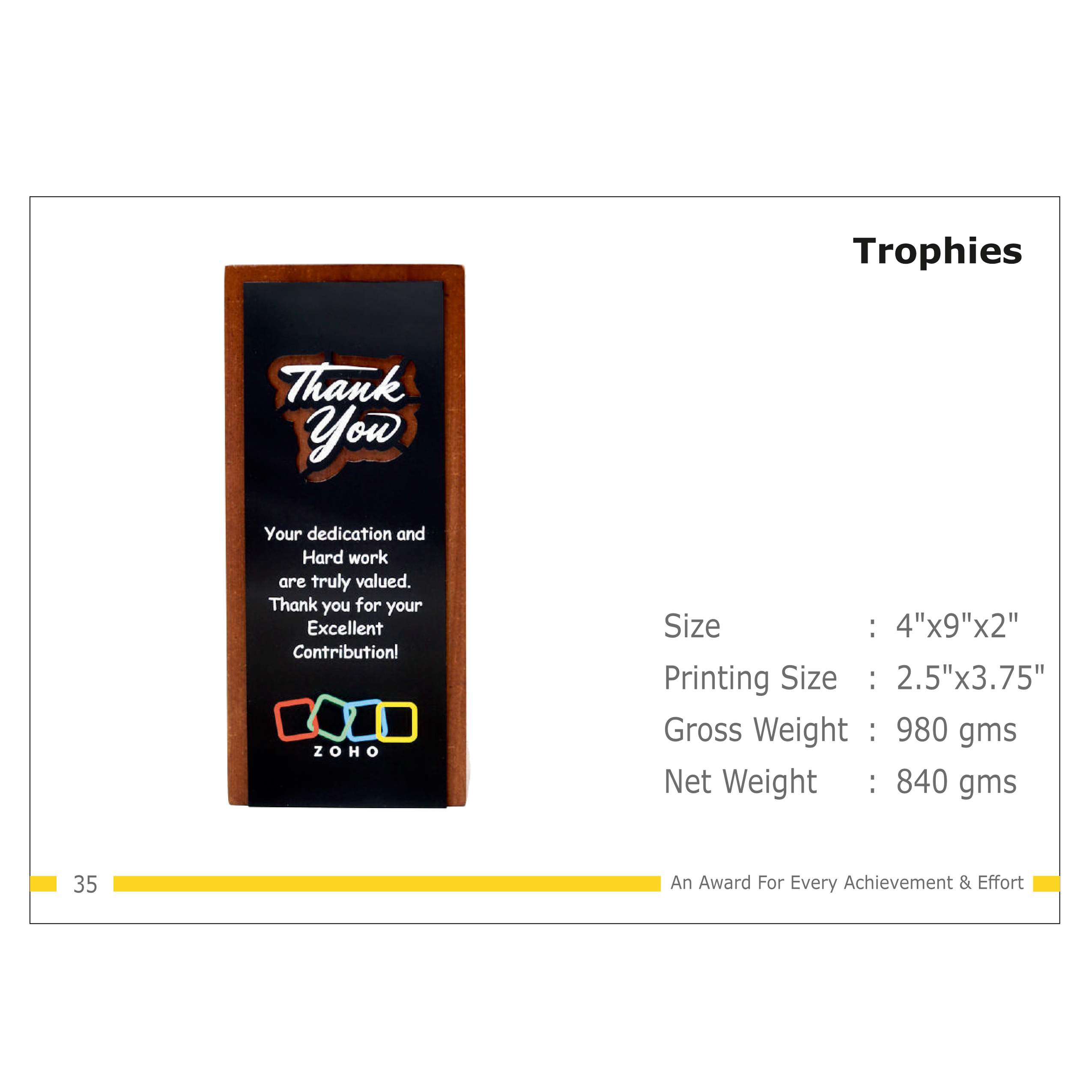 912025TR35*TROPHY