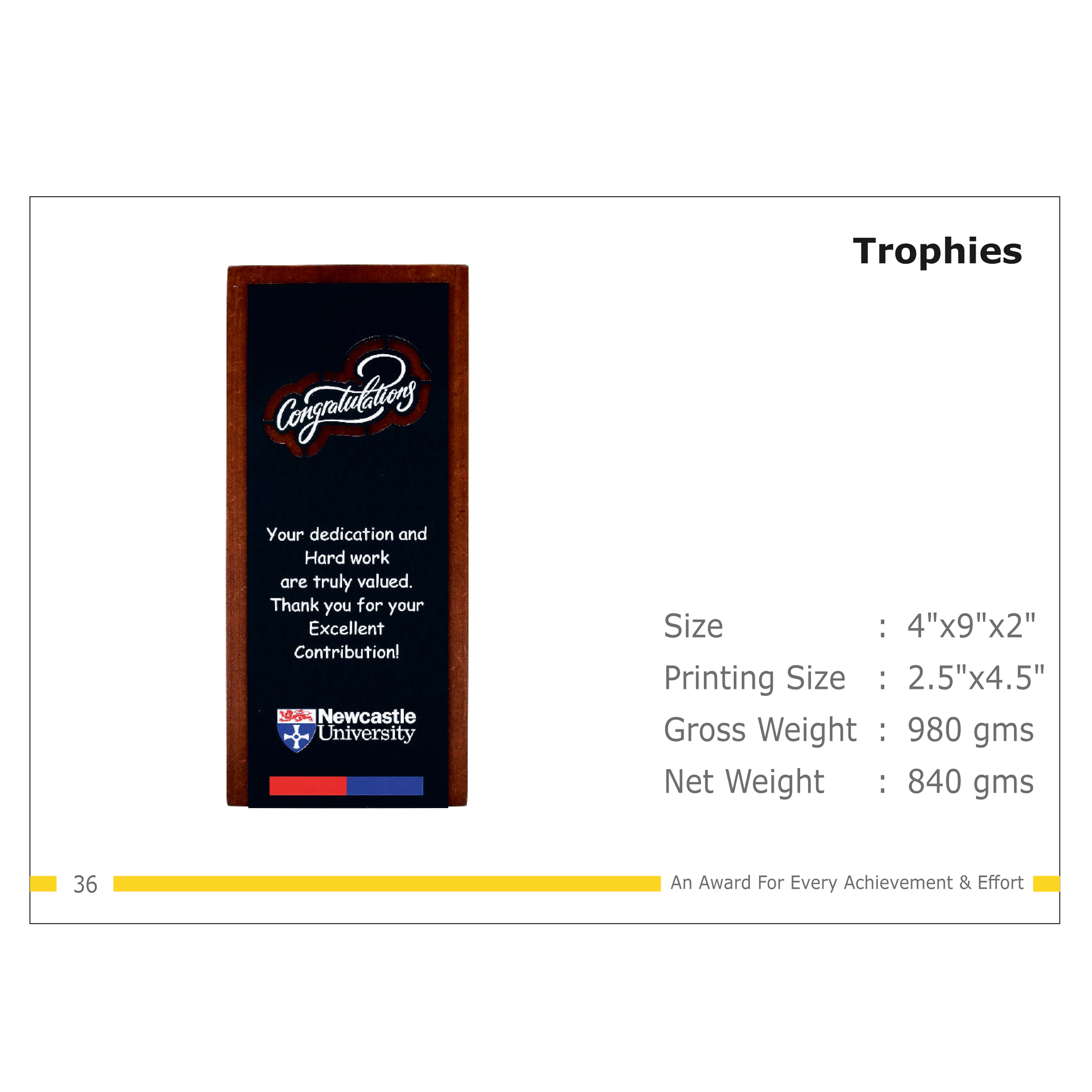 912025TR36*TROPHY