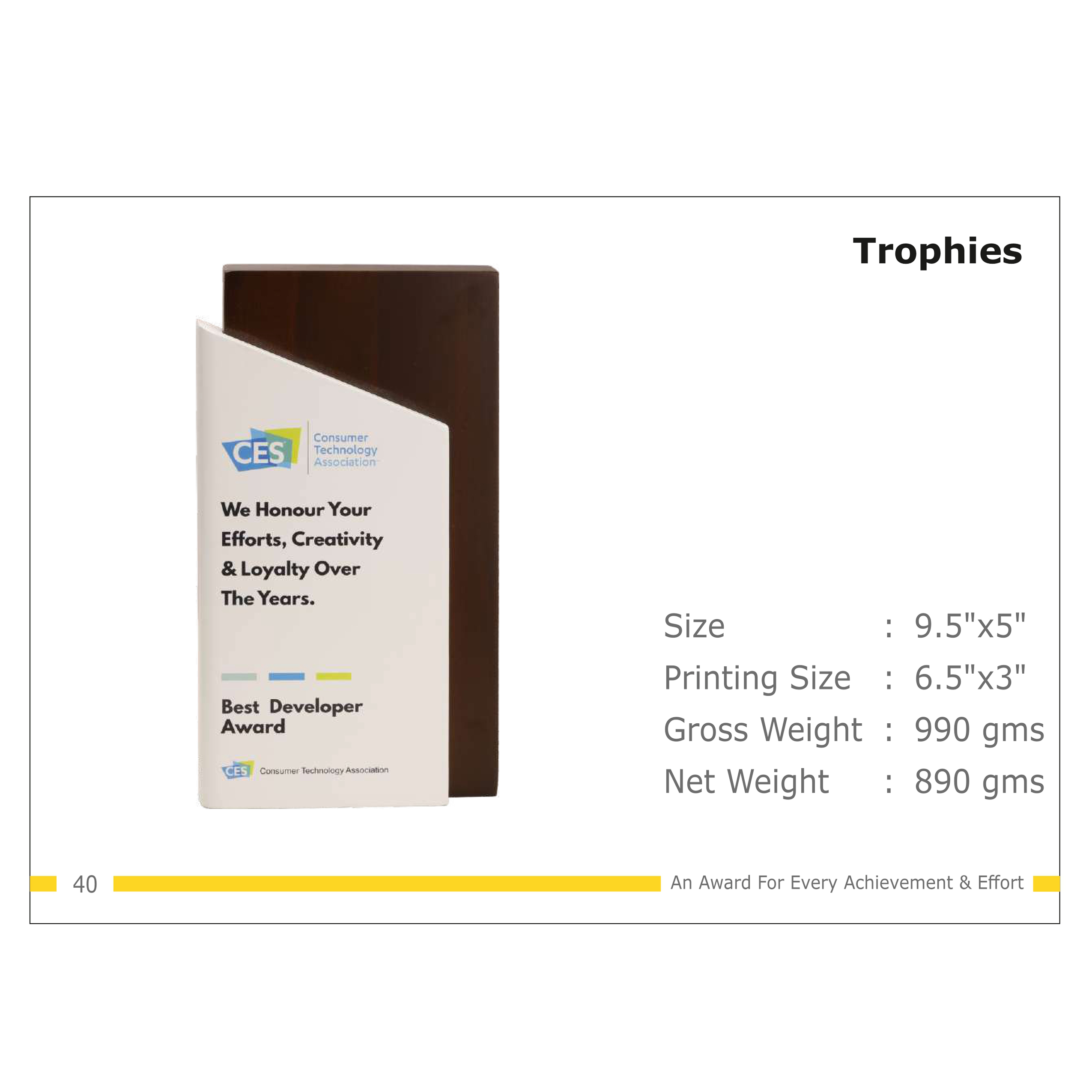 912025TR40*TROPHY