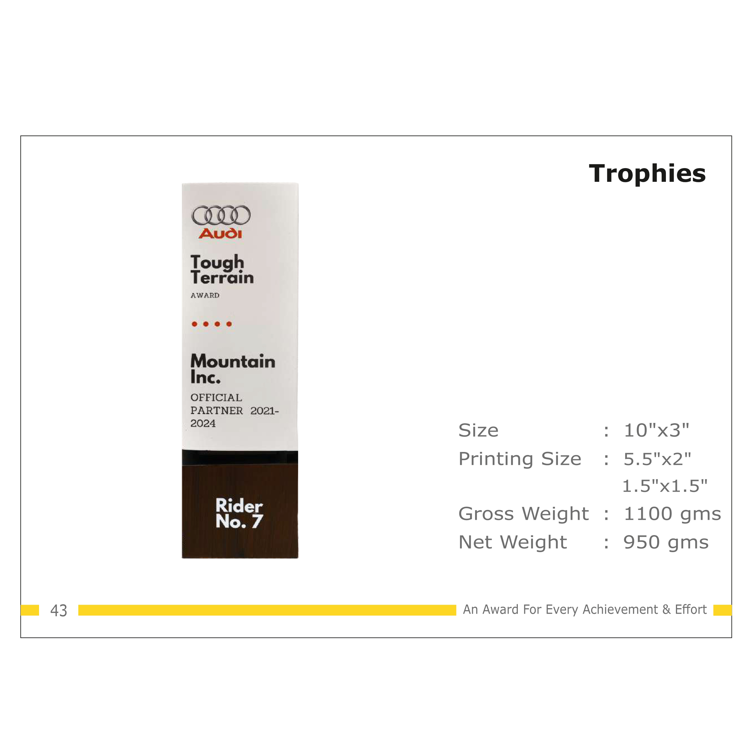 912025TR43*TROPHY