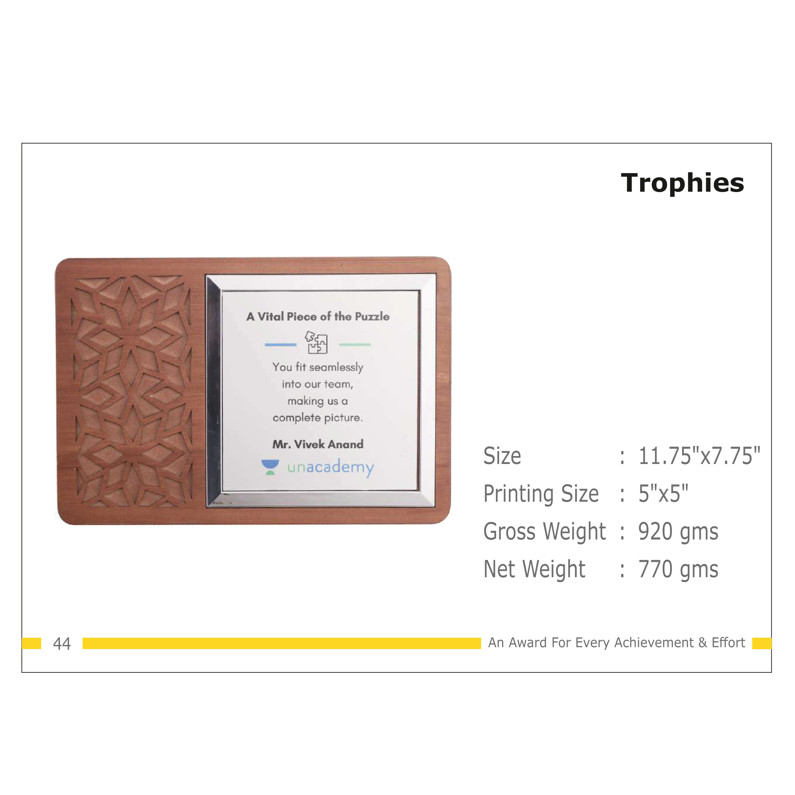 912025TR44*TROPHY