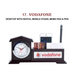 96202317*DESKTOP WITH WATCH MOBILE STAND MEMO PAD & PEN 