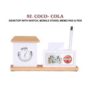 96202392*DESKTOP WITH WATCH MOBILE STAND MEMO PAD & PEN
