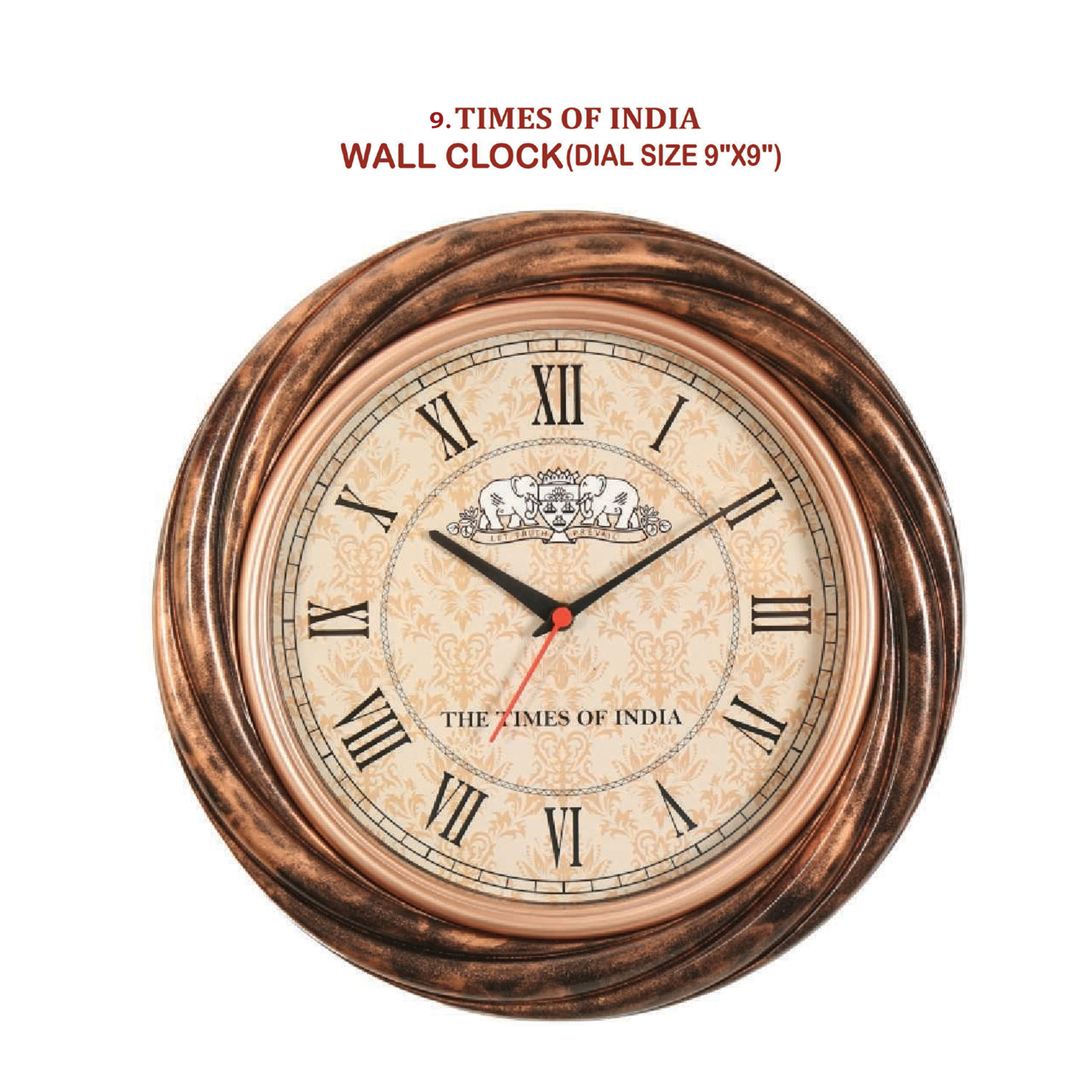 96202509*PLASTIC WALL CLOCK