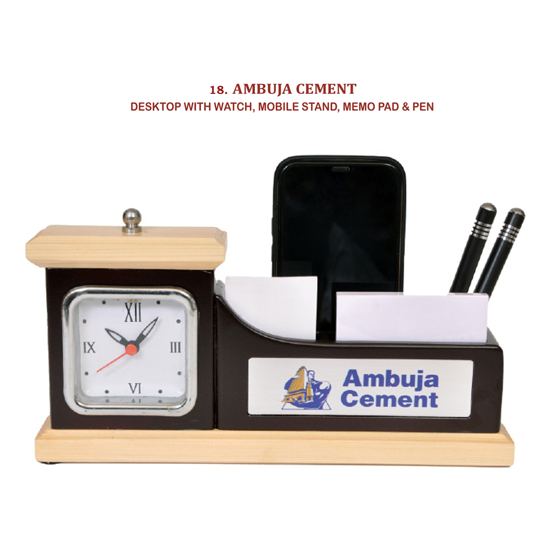 96202518*DESKTOP WITH WATCH MOBILE STAND & PEN