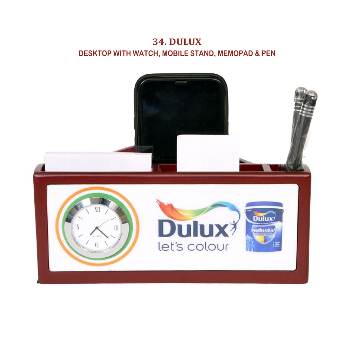 96202534*DESKTOP WITH WATCH MOBILE STAND MEMOPAD & PEN