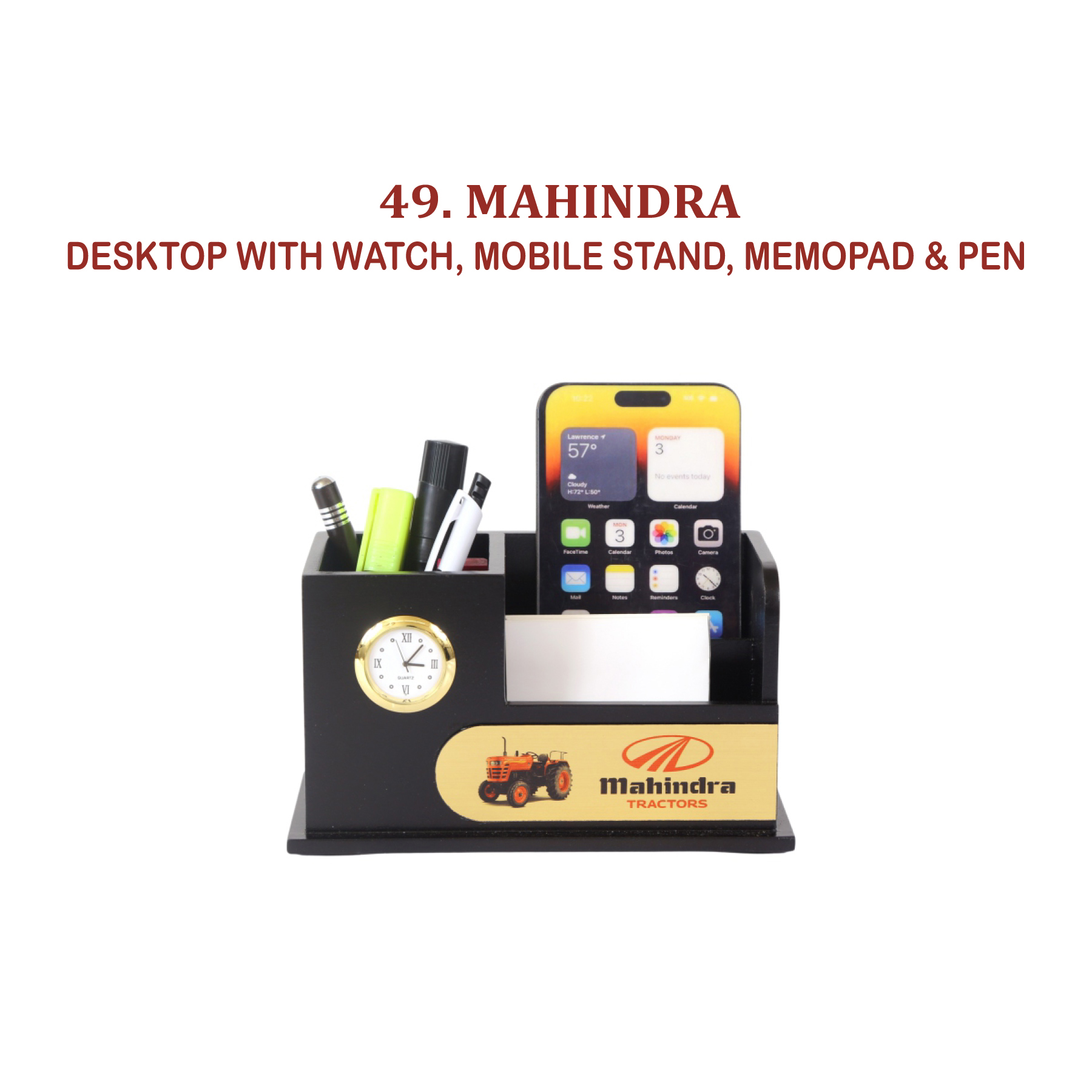 96202549*DESKTOP WITH WATCH MOBILE STAND & PEN