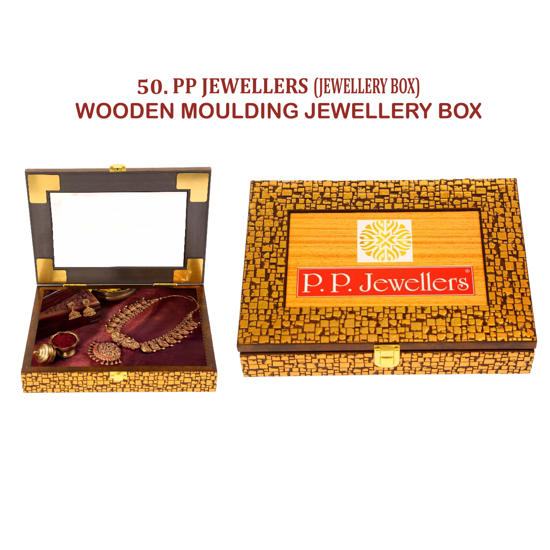96202550*WOODEN MOULDING JEWELLERY BOX