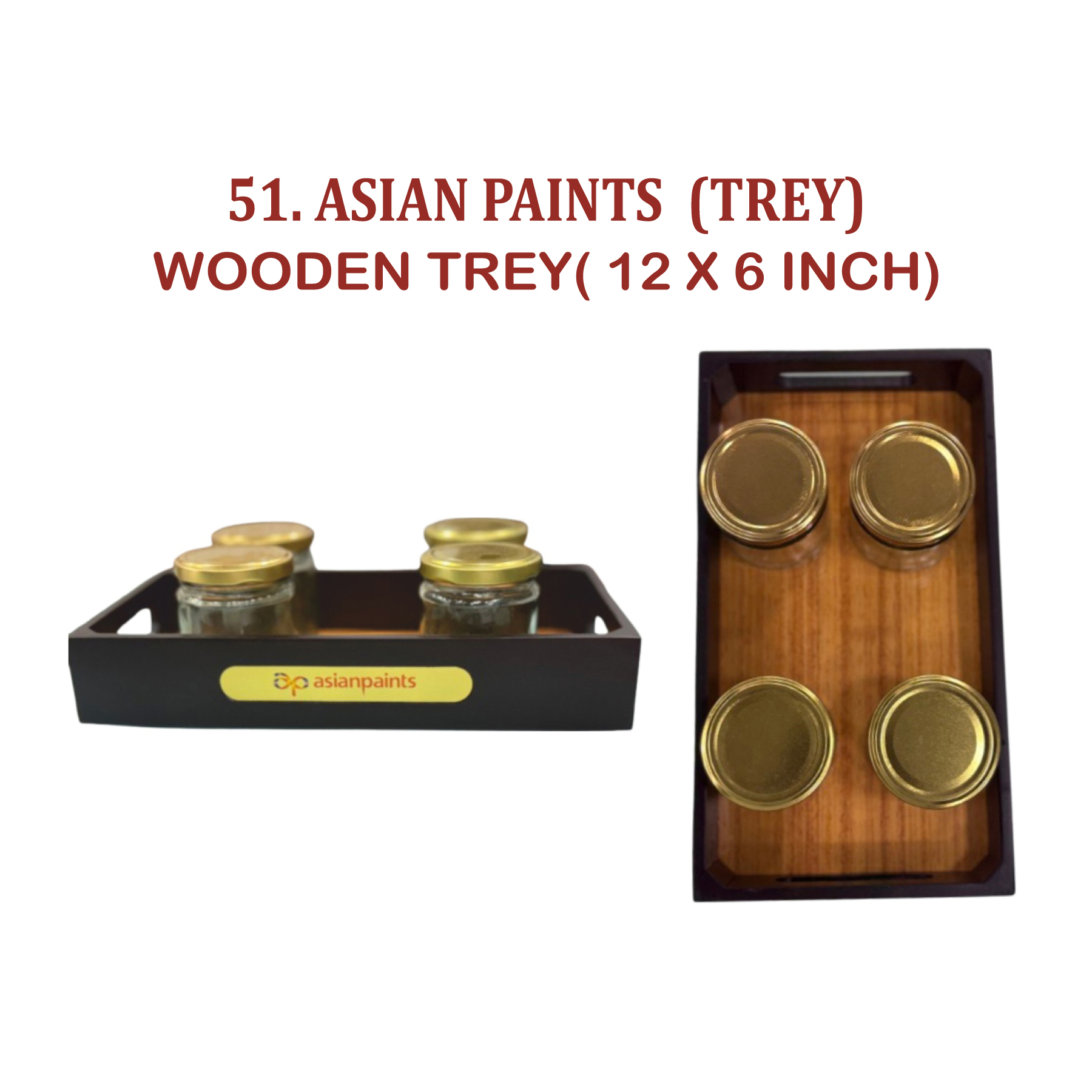 96202551* WOODEN TREY 12 X 6 INCH