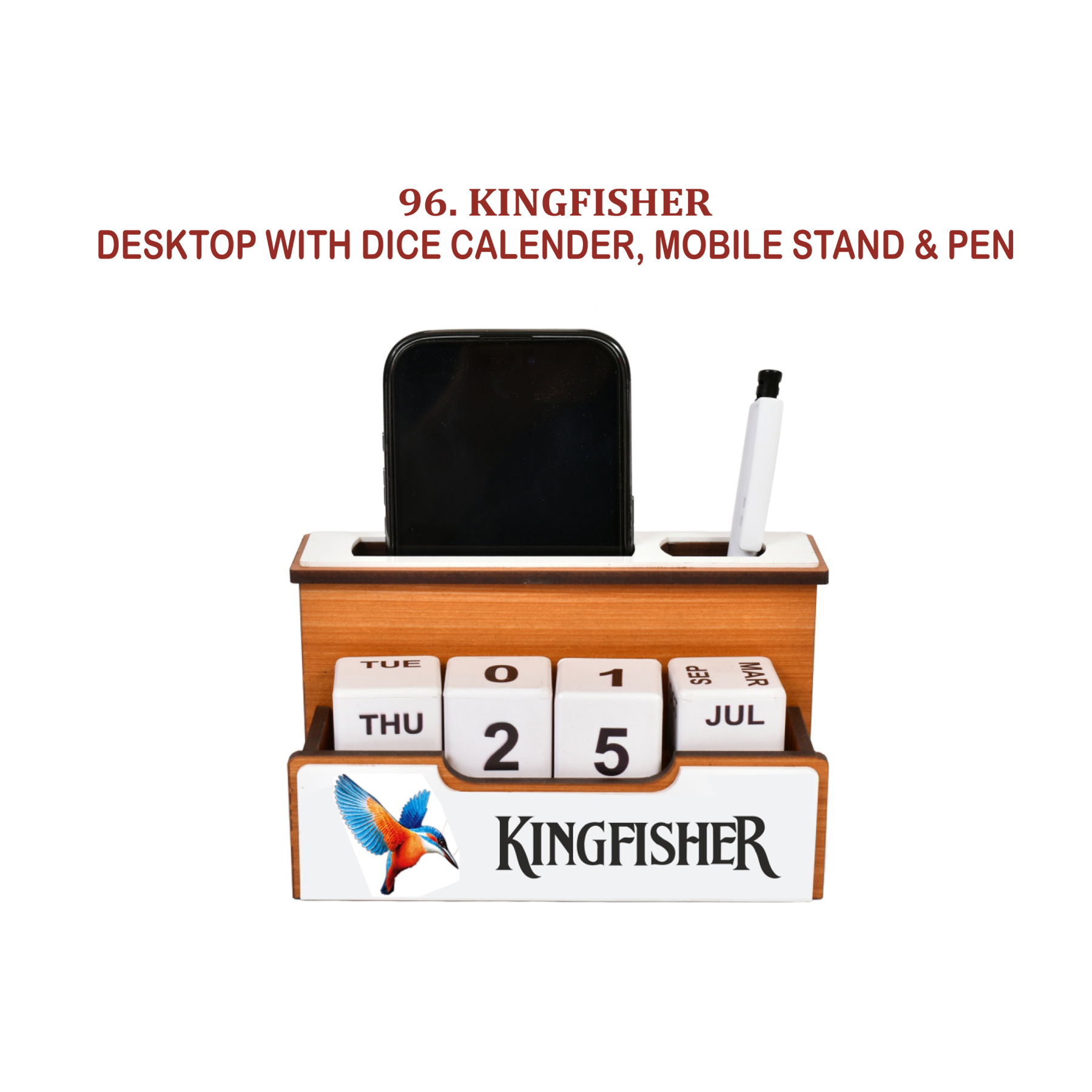96202596*DESKTOP WITH DICE CALENDER MOBILE STAND & PEN