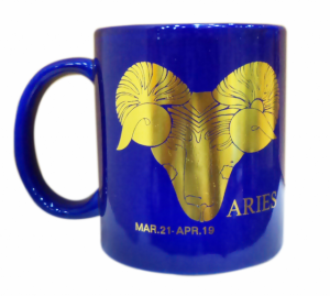 Aries Golden Zodiac Mug 