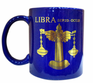 Libra Golden Zodiac Mug 