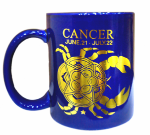 Cancer Golden Zodiac Mug 