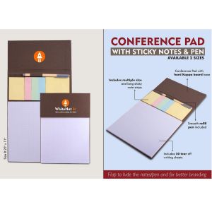 101-B119*Conference Pad with Sticky notes and Pen A4 