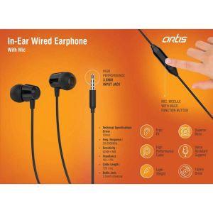 Artis In-Ear Wired Earphone With Mic (E350M)