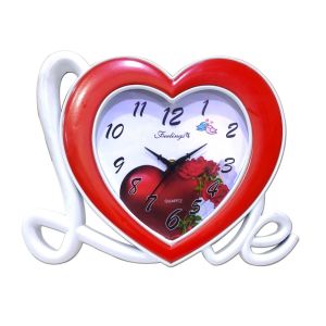 Feeling Romance Clock RED
