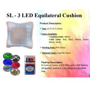 Sublimation Blank PILLOW WITH LED LIGHT SL-03