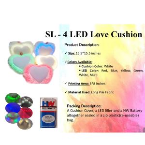 Sublimation Blank PILLOW WITH LED LIGHT SL-04