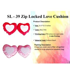 Sublimation Blank Twin Heart With Filler SL-39 DOUBLE HEART RED