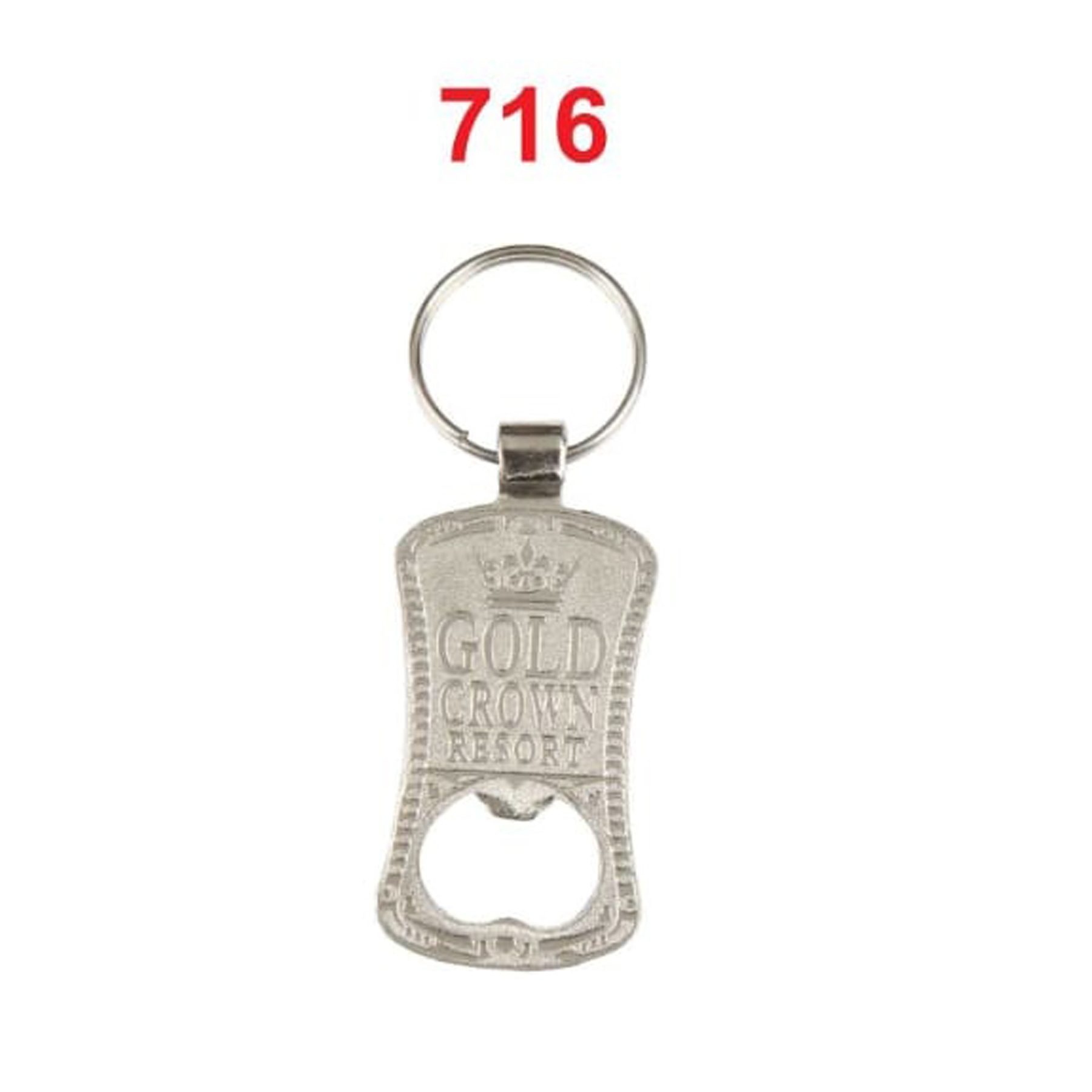 DA7162025*SPARK FOLD & BOTTLE OPENER NICKEL METAL KEYCHAIN