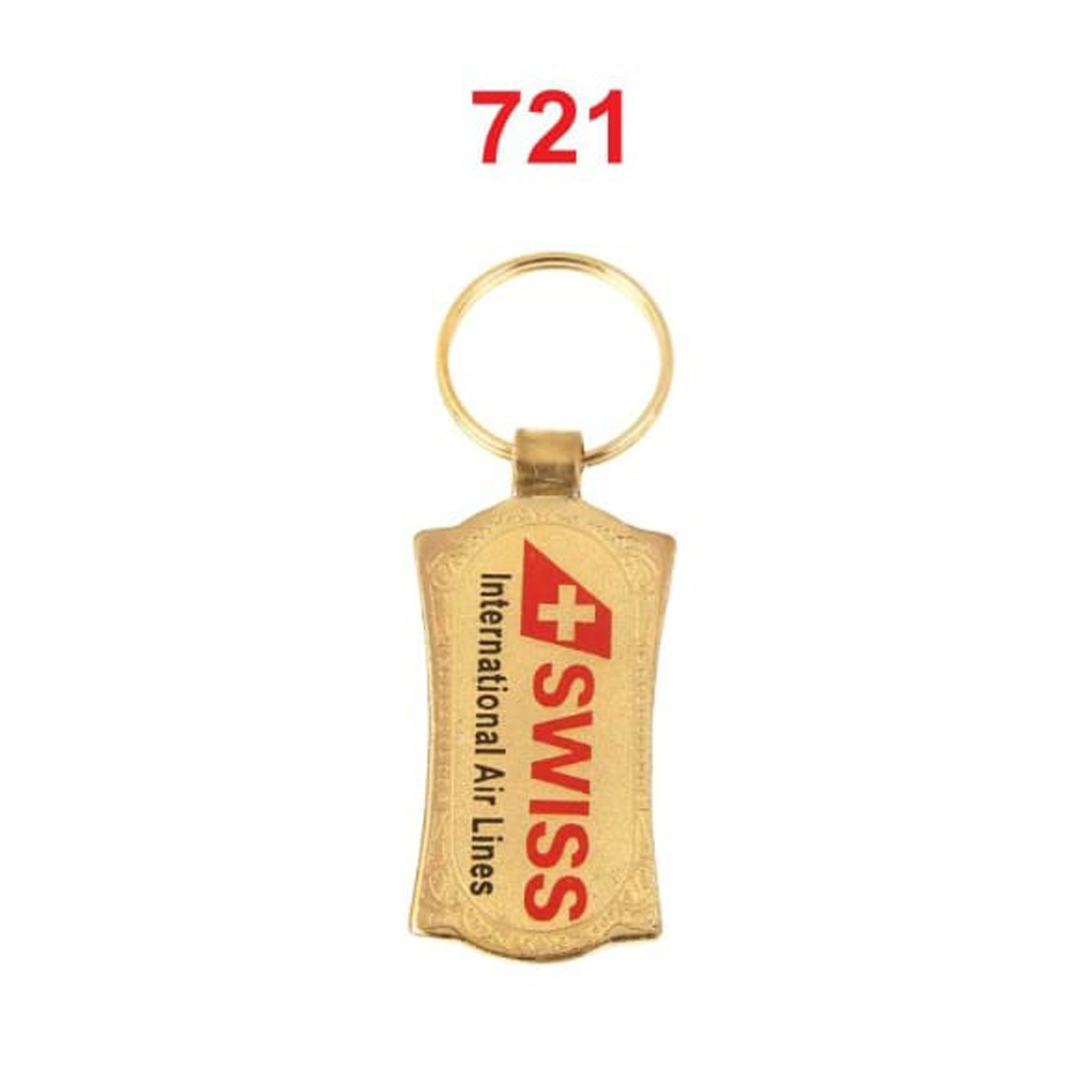 DA7212025*GOLDEN CHAIN & FOLD DIGITAL PHOTO LAMINATION METAL KEYCHAIN