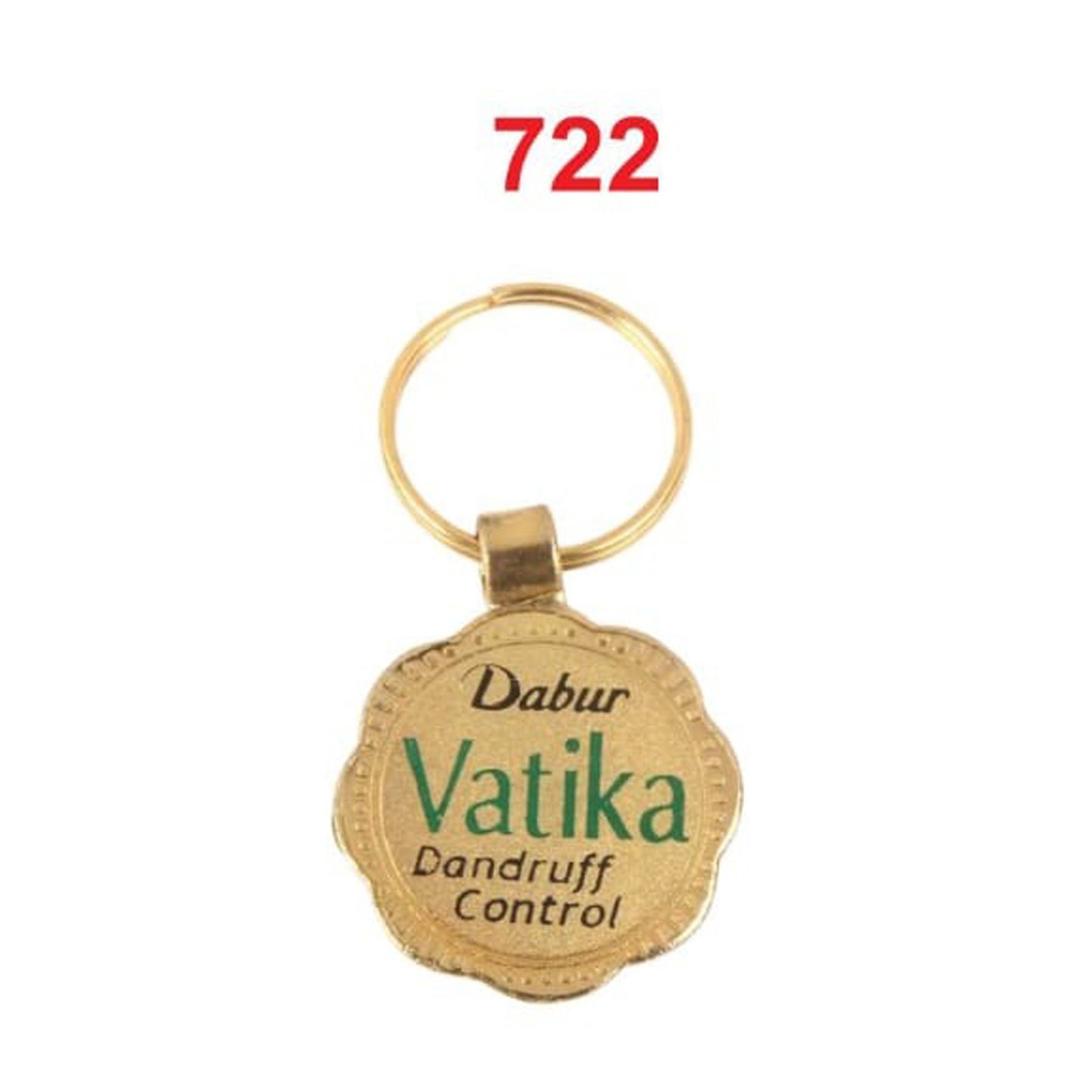 DA7222025*GOLDEN CHAIN & FOLD DIGITAL PHOTO LAMINATION METAL KEYCHAIN