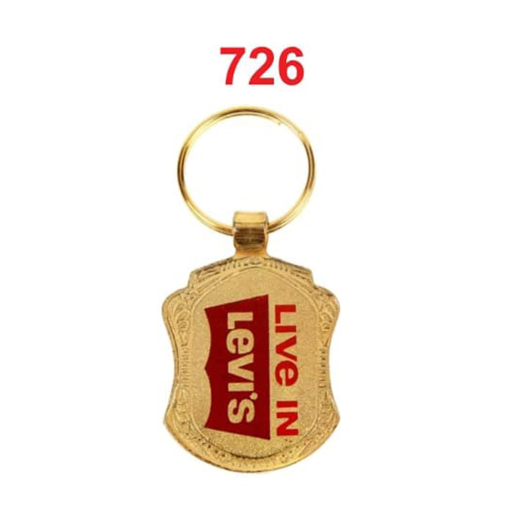 DA7262025*GOLDEN CHAIN & FOLD DIGITAL PHOTO LAMINATION METAL KEYCHAIN